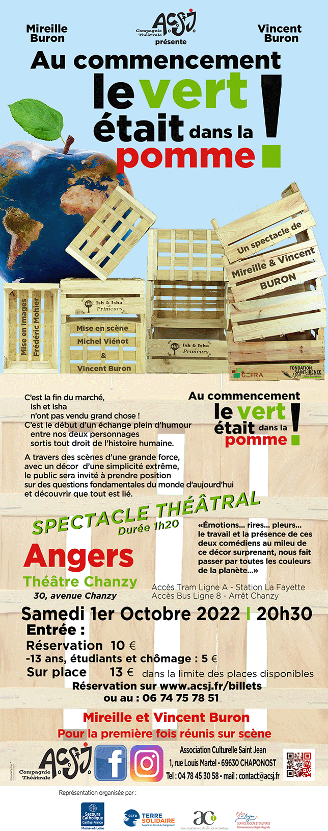 Théatre interactif : Au commencement le vert était dans la pomme