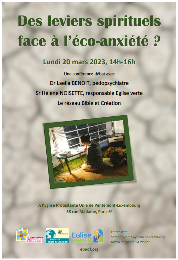 Conférence-débat "Des leviers spirituels face à l'éco-anxiété ?" (75)