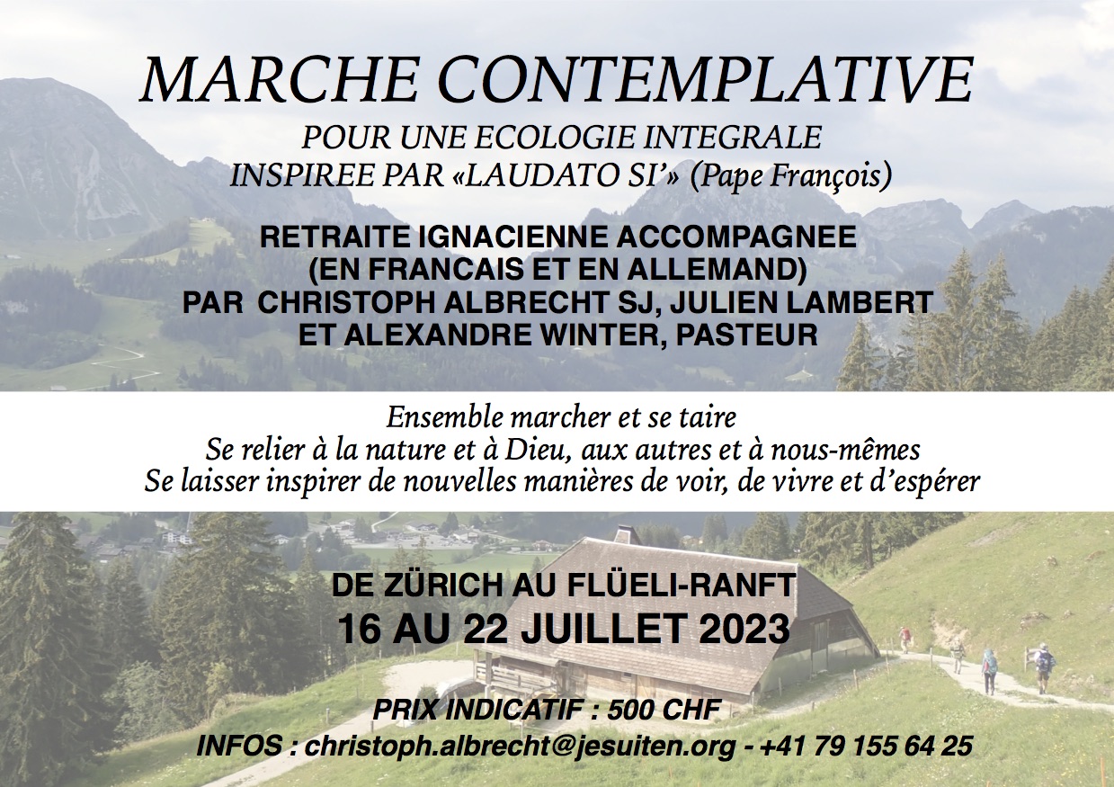 Retraite en randonnée / marche méditative dans les Alpes suisses