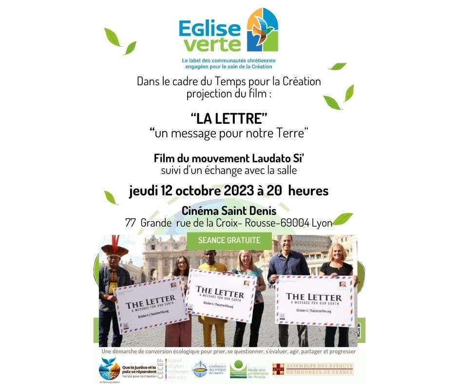 Projection du film "LA LETTRE, un message pour notre Terre" (69)