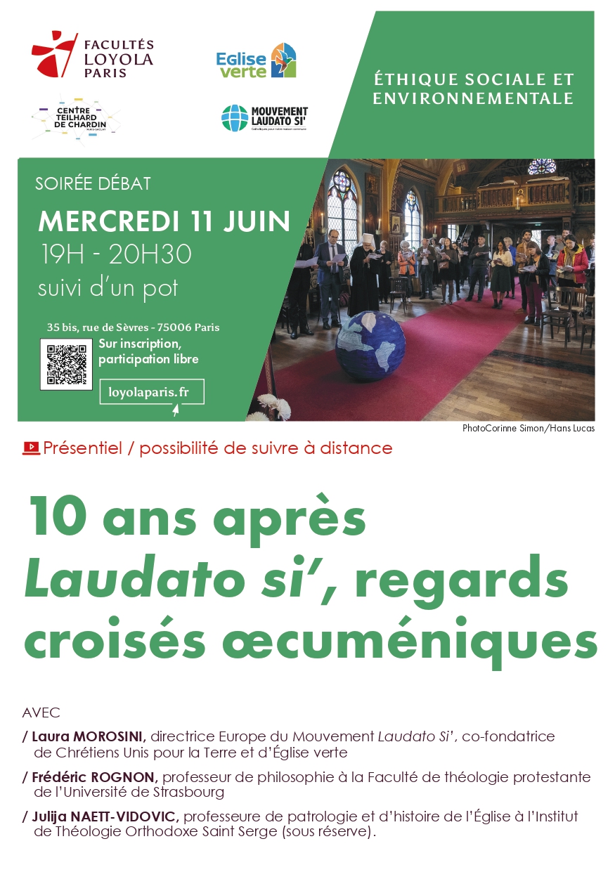 Table ronde : 10 ans après Laudato si’, regards croisés œcuméniques