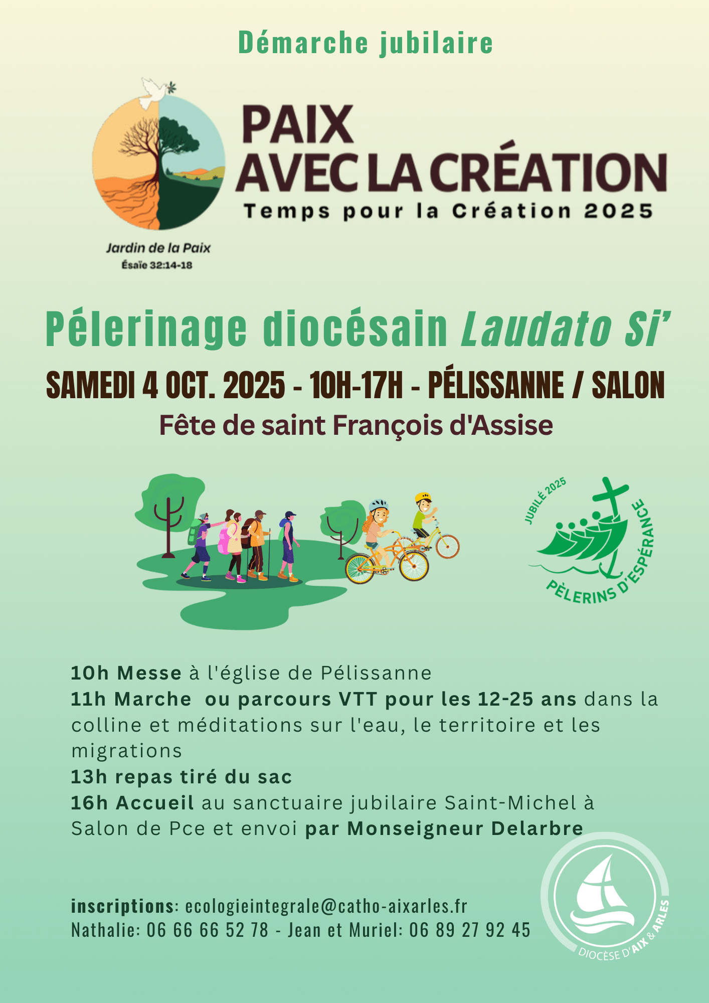 Pèlerinage diocésain Laudato Si'