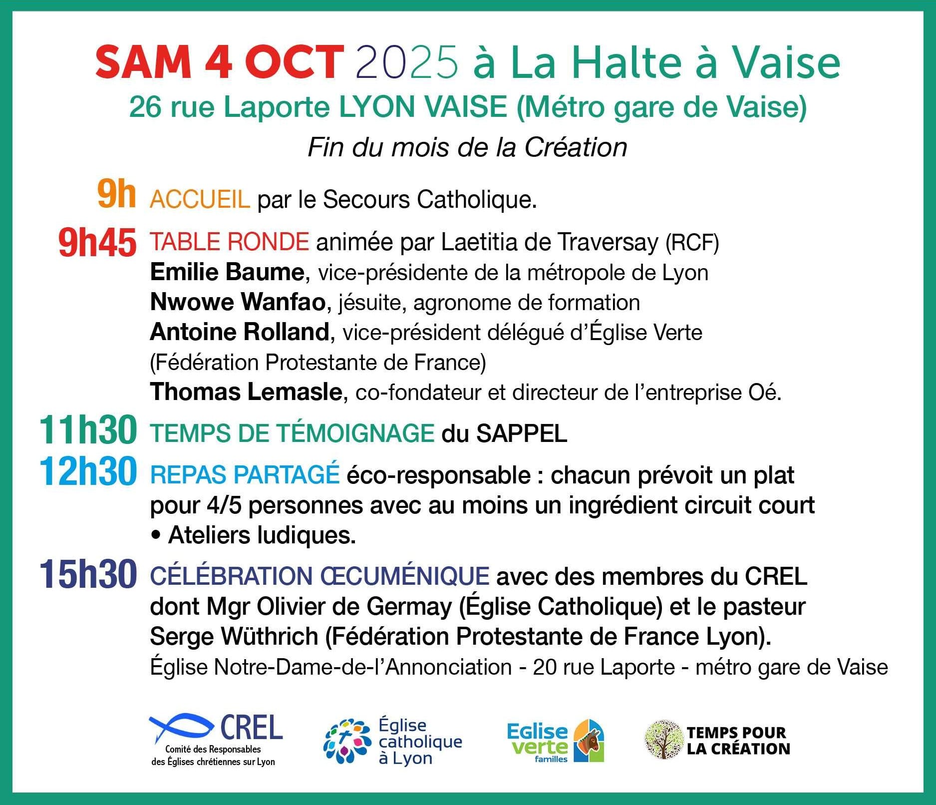 Célébration œcuménique lyonnaise