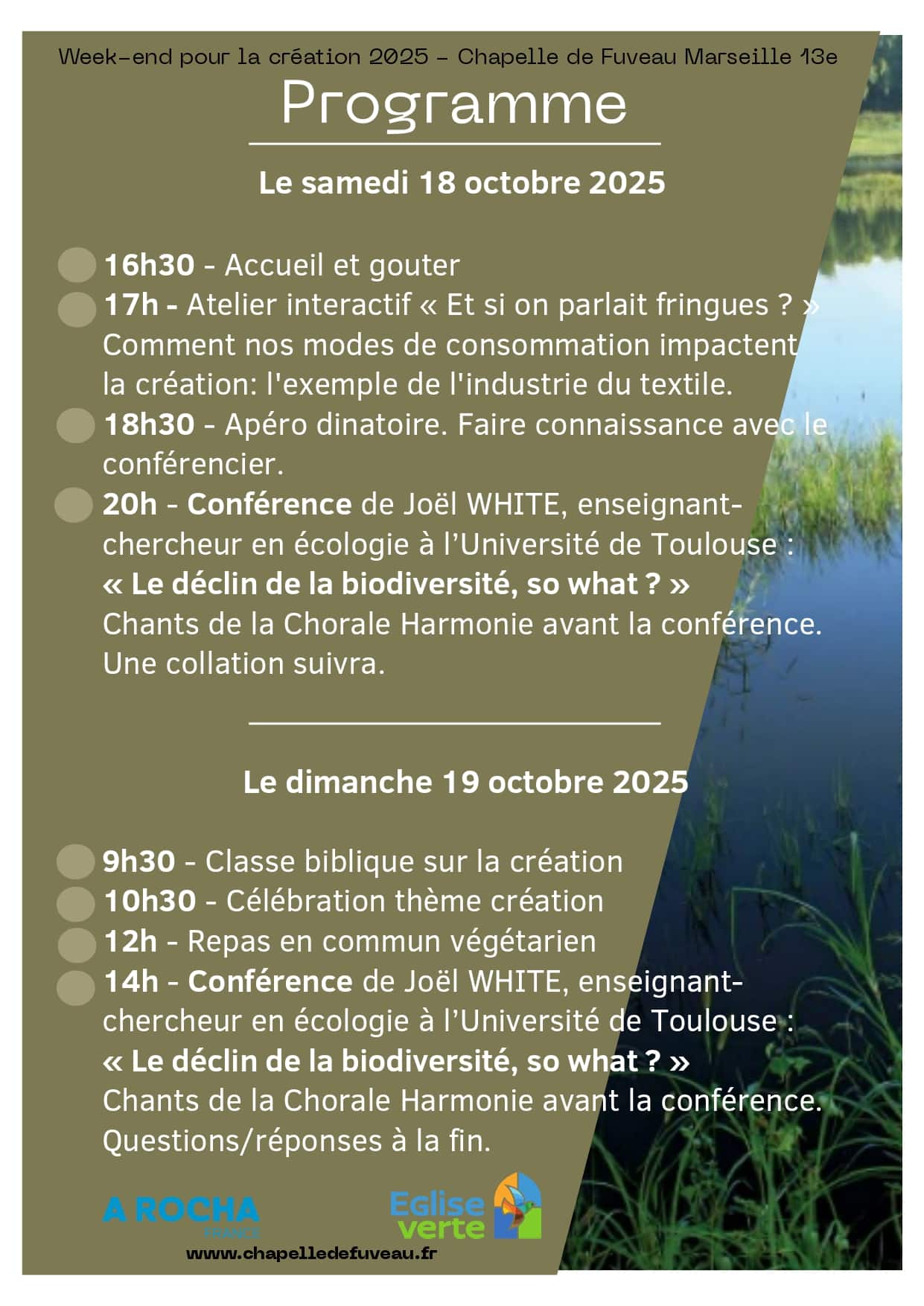Conférence : "Le déclin de la biodiversité, so what ?"