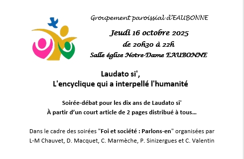 Soirée-débat pour les dix ans de Laudato si'