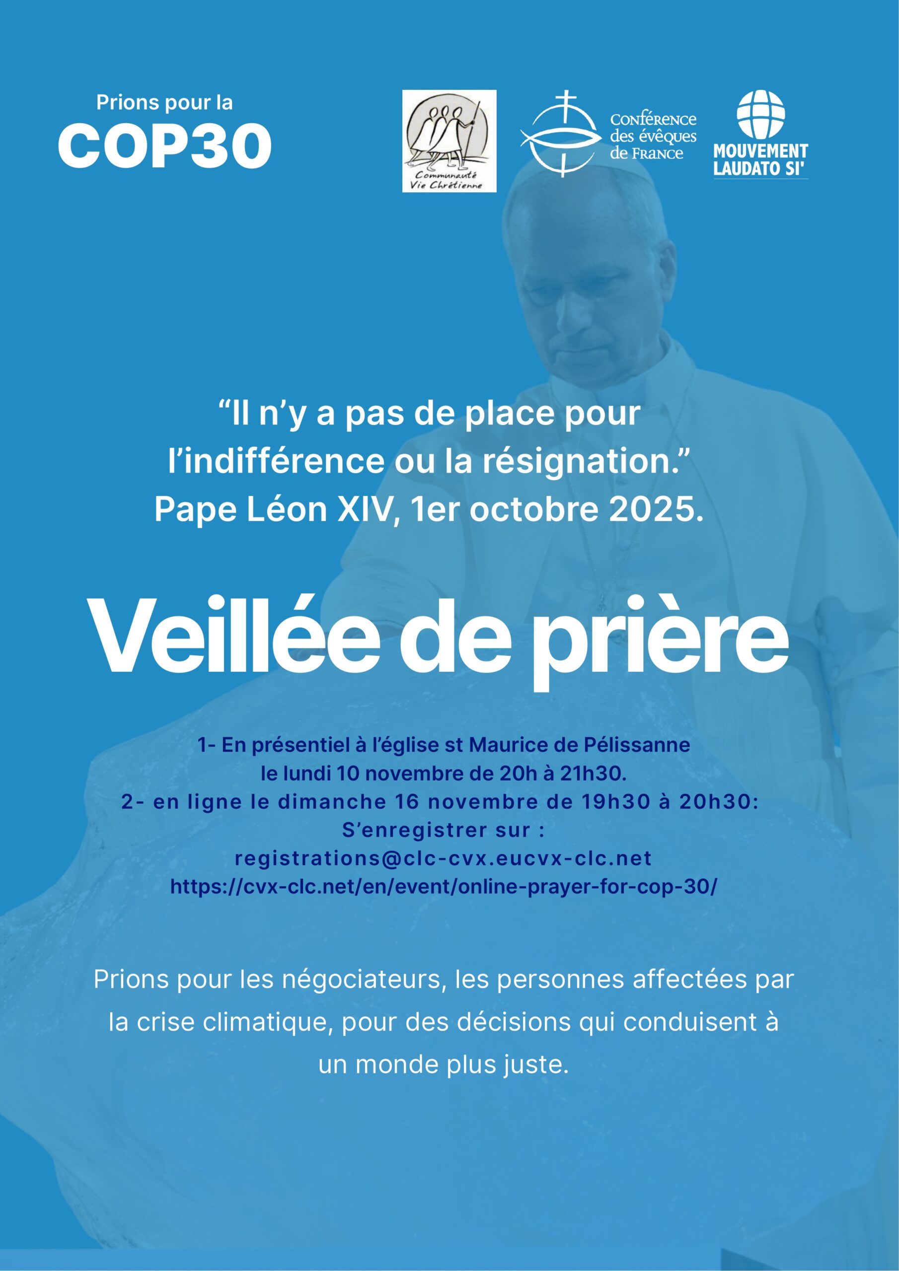 Prière pour la COP30 climat