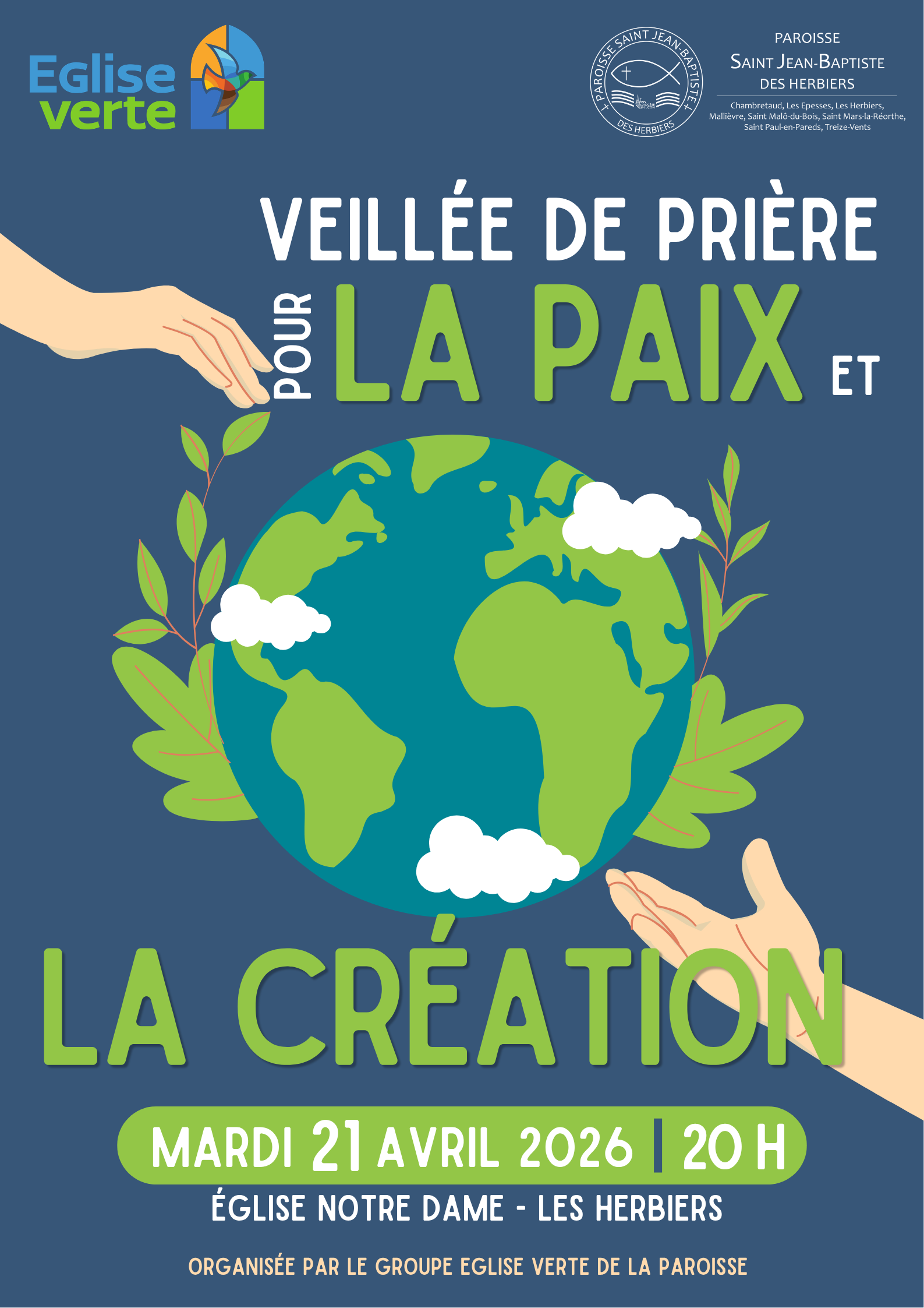 Veillée de prière pour la Paix et la Création