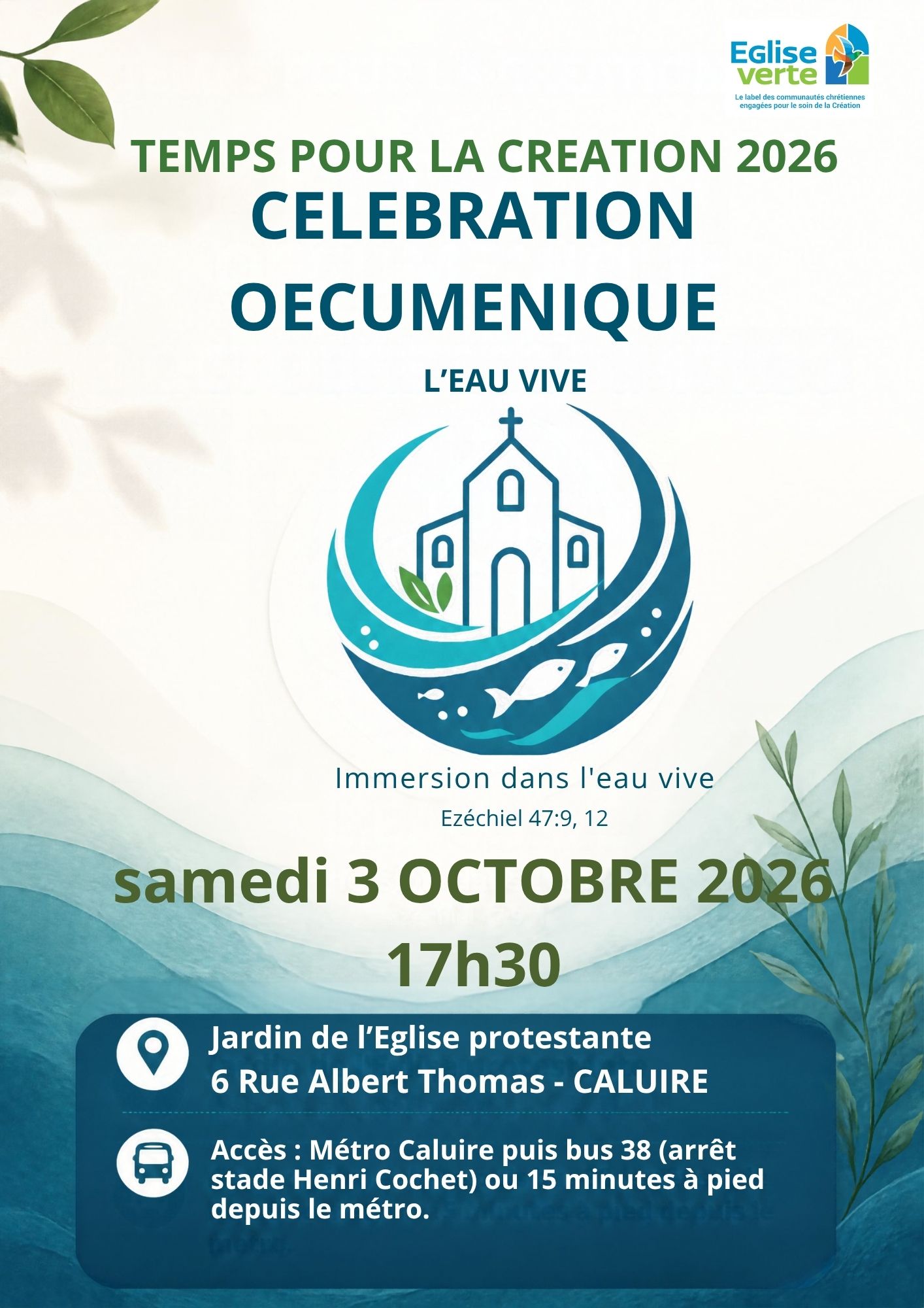 Célébration oecuménique pour la Création